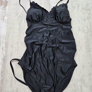 Isabel Maternity by Ingrid & Isabel Women's One Piece Swimsuit - Large Black
